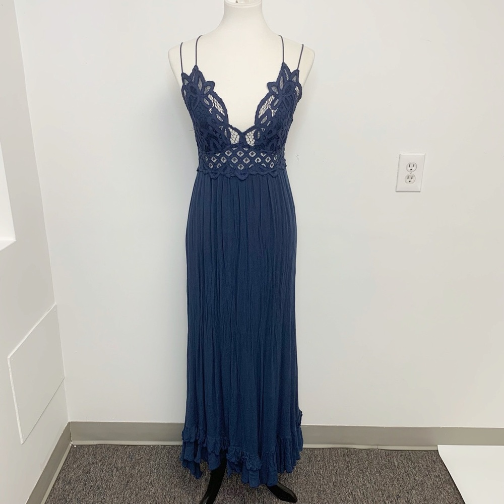 Free People Navy Maxi Dress - Picture 2 of 15